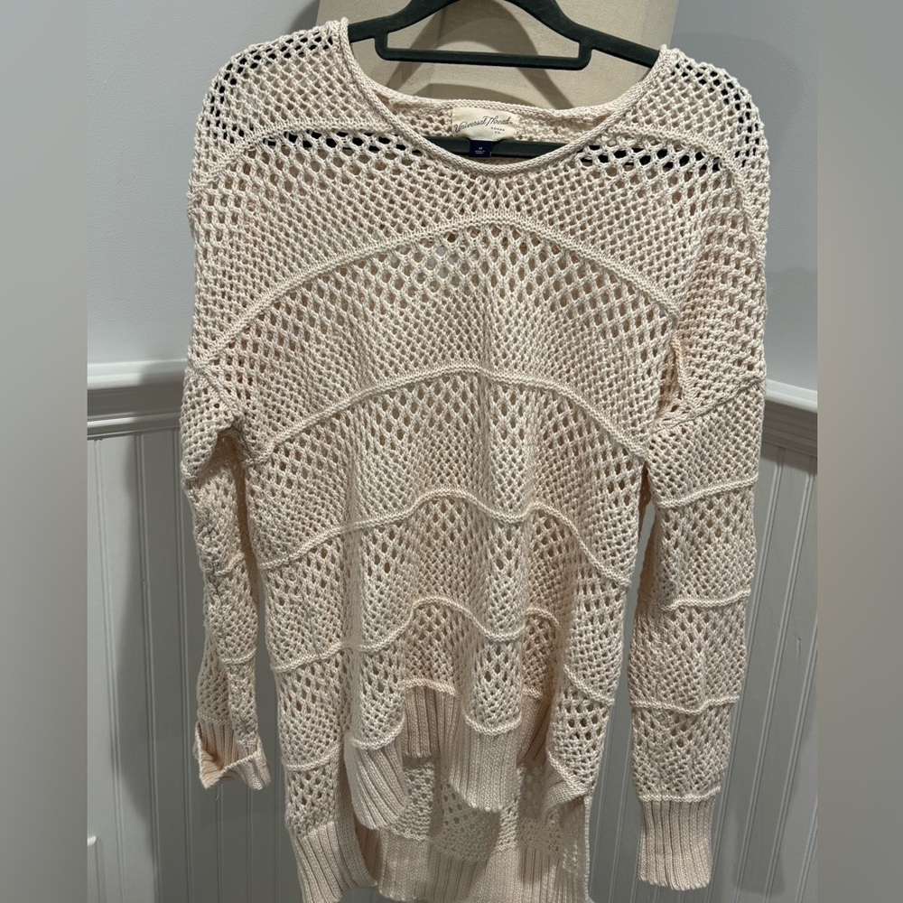 Universal Thread Open Knit Cream Sweater